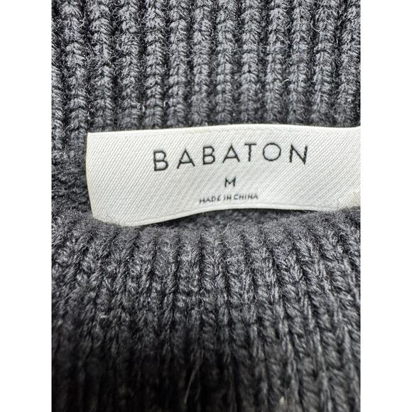 Aritzia Babaton 100% Merino Wool Tunic Sweater Vest M Black Sleeveless Essential - Picture 4 of 14